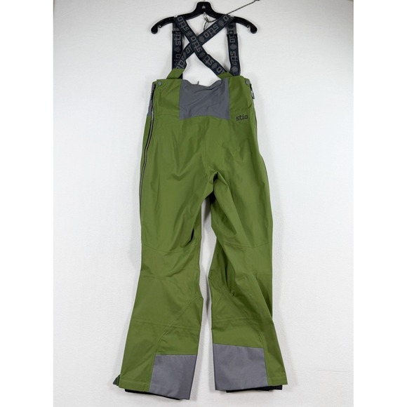 Stio Environ Snow Ski Bib Mens S Pine Green Waterproof Dermizax 221102-421-S NEW - Picture 5 of 16